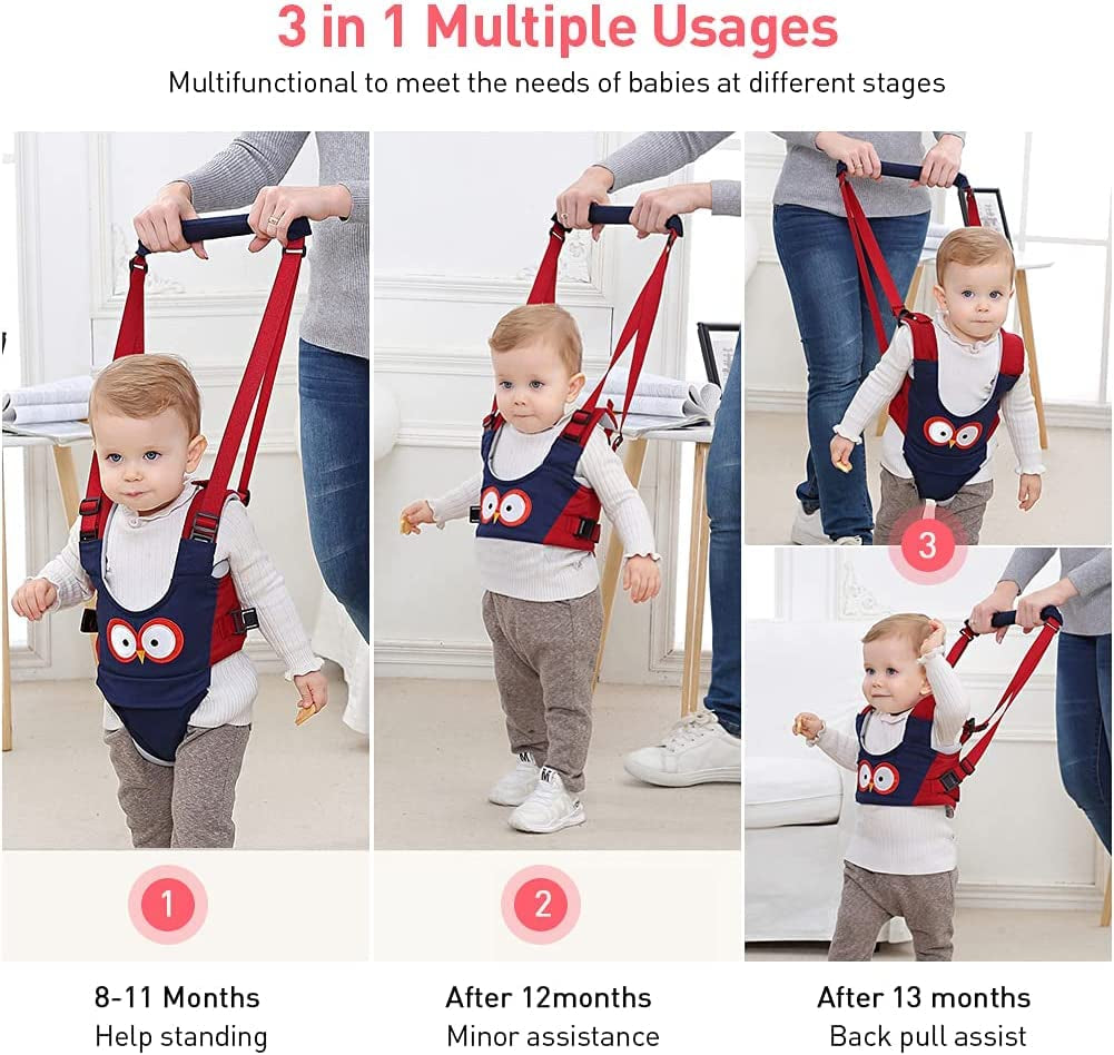 Baby Walking Helper - Adjustable Assistant for Infant Learning with Detachable Harness for 6-36 Months (C)