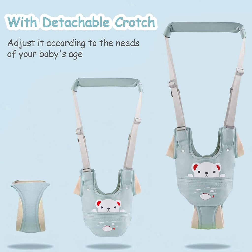 Baby Walking Harness Handheld Baby Walker Assistant Belt (Green)