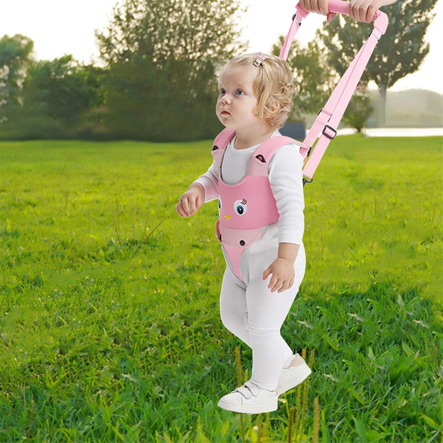 Toddler Walking Harness Baby Walker Helper Assistant Belt Pink