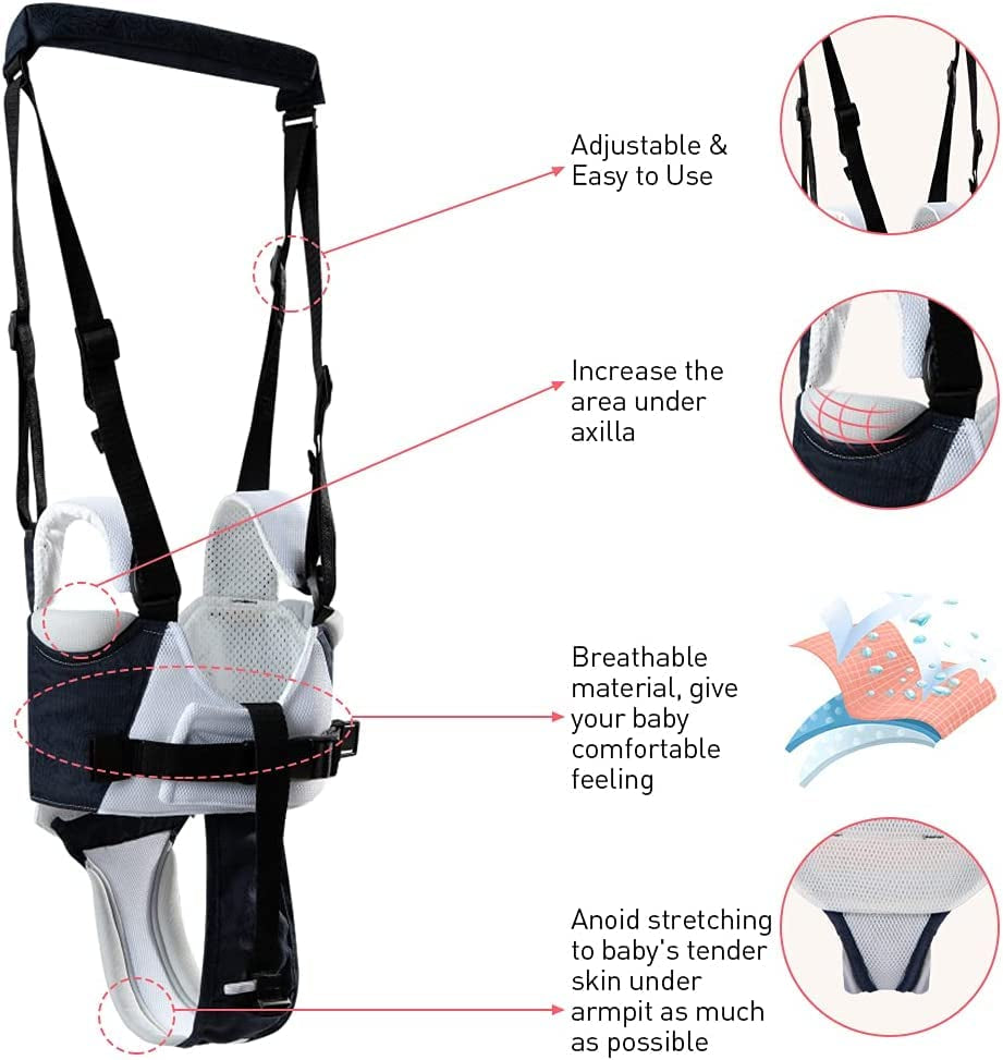 Baby Walking Helper - Adjustable Assistant for Infant Learning with Detachable Harness for 6-36 Months (C)