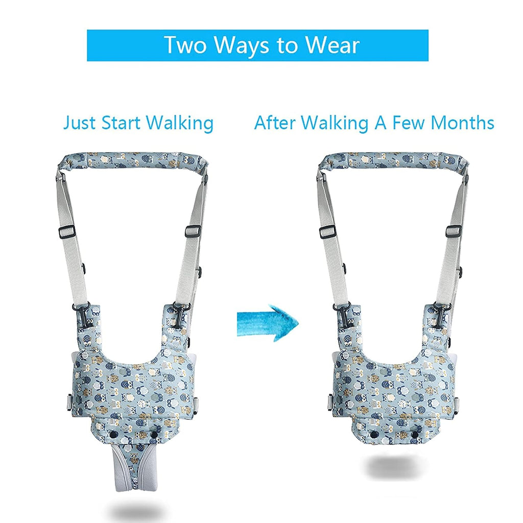 Toddler Walking Harness Baby Walker Helper Assistant Belt Blue&Grey